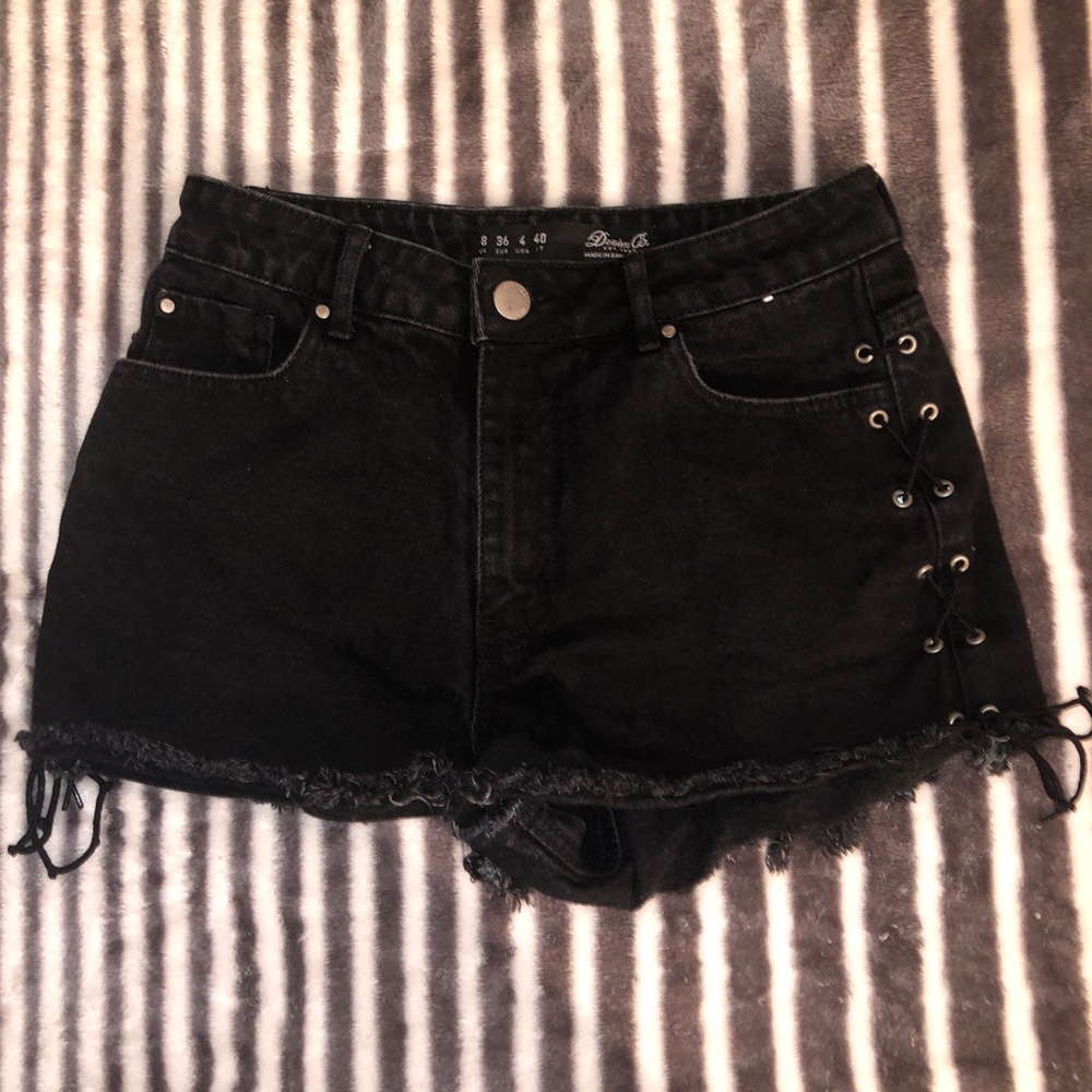 Denim High Waisted Shorts